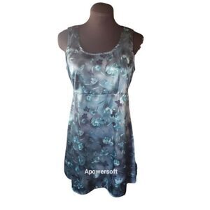 Y2k floral satin mini dress (0420)